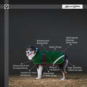 Winter Dog Coat - 180G Medium Weight - Waterproof & Breathable