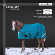 New 1200D Adjustable Juvenile 180G Medium Weight Winter Turnout Blanket - Waterproof & Breathable (Copy)
