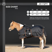 Mini 80G Light Weight Horse Winter Turnout Blanket - Waterproof & Breathable