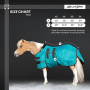 Mini 180G Medium Weight Horse Winter Turnout Blanket - Waterproof & Breathable