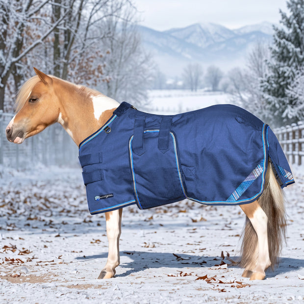 New Mini 180G Medium Weight Horse Winter Turnout Blanket - Waterproof & Breathable