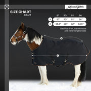 Draft Horse Heavyweight 300g Winter Turnout Blanket - Waterproof & Breathable