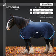 New Draft Horse Lightweight 80g Winter Turnout Blanket - Waterproof & Breathable