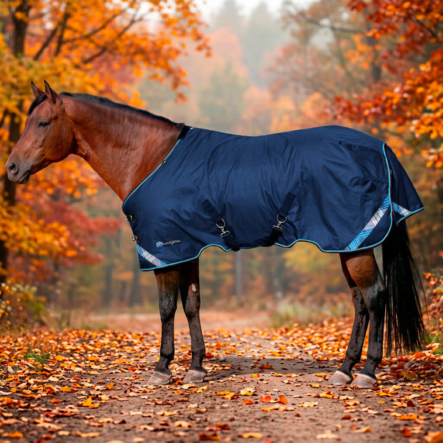 New 1200D Lightweight 80g Horse Winter Turnout Blanket - Waterproof & Breathable