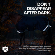 New 1200D Lightweight 80g Horse Winter Turnout Blanket - Waterproof & Breathable