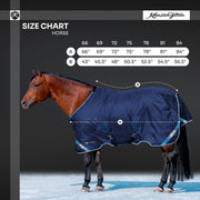 New 1200D Midweight 180g Horse Winter Turnout Blanket - Waterproof & Breathable
