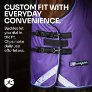 New Pony Heavyweight 300g Horse Winter Turnout Blanket - Waterproof & Breathable