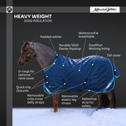 New Pony Heavyweight 300g Horse Winter Turnout Blanket - Waterproof & Breathable