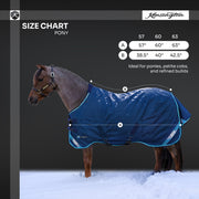 New Pony Heavyweight 300g Horse Winter Turnout Blanket - Waterproof & Breathable
