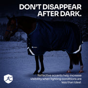 1200D Midweight 180g Euro Cut Horse Winter Turnout Blanket - Waterproof & Breathable