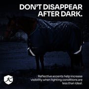 1200D Heavyweight 300g Euro Cut Horse Winter Turnout Blanket - Waterproof & Breathable