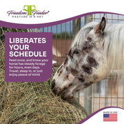 Freedom Feeder Extended Day Net - Slow Feed Hay Net - 2 String Bale - 3 Size Mesh Options