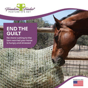 Freedom Feeder Day Net - Slow Feed Hay Net - 4 Flake - 3 Size Mesh Options