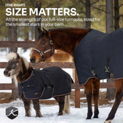 Mini 300G Heavy Weight Horse Winter Turnout Blanket - Waterproof & Breathable