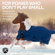 Pony Heavyweight 300g Horse Winter Turnout Blanket - Waterproof & Breathable