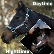 Reflective Breakaway Nylon Halter with Textliene