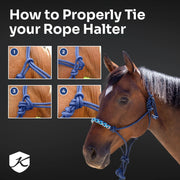 Clinician Training Rope Halter with Braided Nose