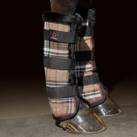 Horse Fly Boots with Fleece Trim - Set of 2 - 73% UV + Fly Protection