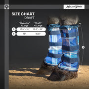Draft Fly Boots with Fleece Trim - Set of 2 - 73% UV + Fly Protection