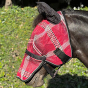 Fly Mask with Long Nose, Ears & 73% UV Protection
