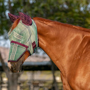 Fly Mask with Long Nose, Ears & 73% UV Protection
