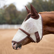 Fly Mask with Long Nose, Ears & 73% UV Protection