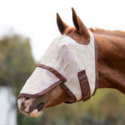 Fly Mask with Nose & 73% UV Protection - Open Top Design