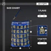 Slow Feed Hay Bag with Easy Load Rim - 1 Flake Capacity