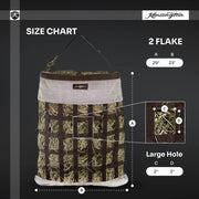 Slow Feed Hay Bag with Easy Load Rim - 2 Flake Capacity