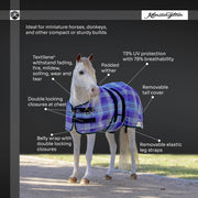 Mini Protective Fly Sheet with Belly Band - 73% UV Protection