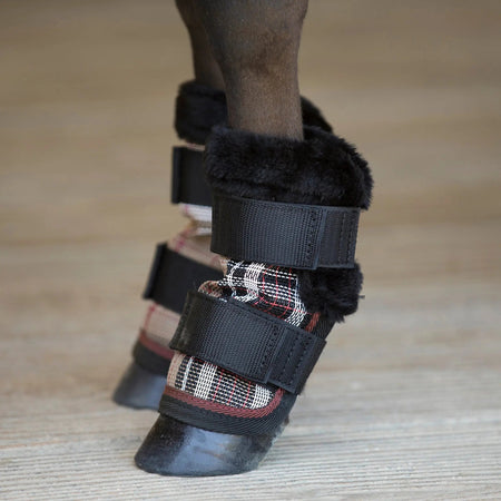 Mini Fly Boots with Fleece Trim - Set of 4 - 73% UV + Fly Protection