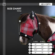 Mini Fly Mask with Fleece Trim & Ears - 73% UV Blocking