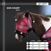 Mini Fly Mask with Fleece Trim - 73% UV Blocking