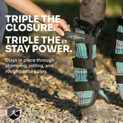 Draft Fly Boots with Fleece Trim - Set of 2 - 73% UV + Fly Protection