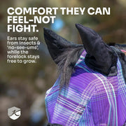 UViator CatchMask Fly Mask with Long Nose, Ears & 90% UV Protection