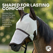 Fly Mask with Fleece Trim & 73% UV Protection