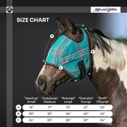 Fly Mask with 73% UV Protection - Open Top Design