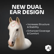 Draft Horse Fly Mask with Fleece Trim & 73% UV Protection